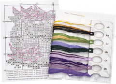 Набор для вышивания «Яркий баклажан» - Фото 3