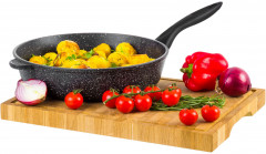 Сковорода глубокая «Черный мрамор» - Фото 1