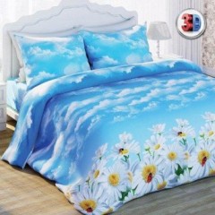 Комплект постельного белья «Ромашки» (арт. 11733, 2-спальный, Биокомфорт, 2 наволочки 70х70) - Фото 2