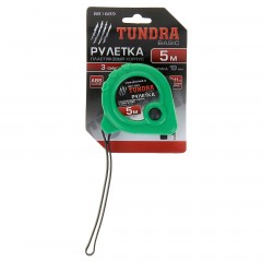 Рулетка «TUNDRA basic» пластиковый корпус, 3 фиксатора, 5 м х 19 мм - Фото 1