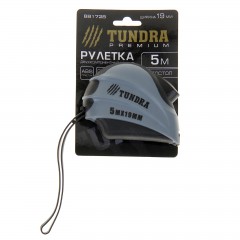 Рулетка «TUNDRA premium» двухкомпонентный корпус, автостоп, 5 м х 19 мм - Фото 1