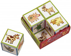 Умные кубики в поддончике. 4 штуки. Кто где живёт - Фото 1