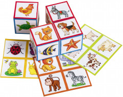 Умные кубики в поддончике. 4 штуки. Кто где живёт - Фото 2