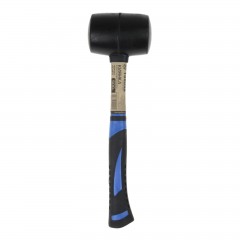 Киянка «TUNDRA comfort» фибергласовая рукоятка, черная резина 500 г. - Фото 1