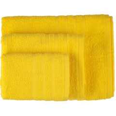 Полотенце махровое гладкокрашеное (ДМ, 50х90, цвет желтый) - Фото 2