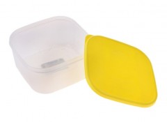 Контейнер пищевой с крышкой (700 мл) квадратный, лимон - Фото 1