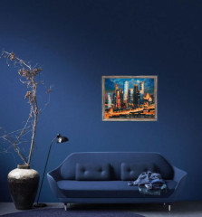 Мозаика алмазная «Вечерние огни Москва Сити» - Фото 4
