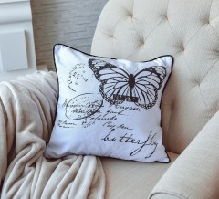 Подушка «Бабочки» (45х45 см, 20% хлопок, 80% полиэстер) - Фото 5