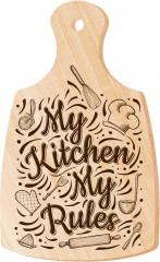 Доска для выжигания «Моя кухня — мои правила» - Фото 3