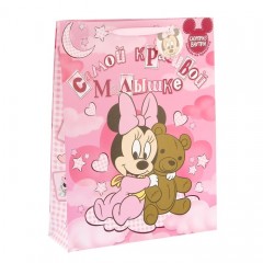 Пакет ламинат вертикальный «Самой красивой малышке», Дисней Беби, 31 х 40 см - Фото 1