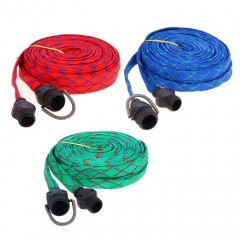 Шланг резиновый в текстильной оплетке 1/2", 20 м, с поливочным пистолетом, цвет в ассортименте - Фото 2