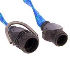 Шланг резиновый в текстильной оплетке 1/2", 20 м, с поливочным пистолетом, цвет в ассортименте - Фото 1