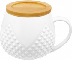 Кружка бочонок с крышкой-подставкой «Ромбики» - Фото 2