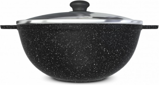 Казан с крышкой «Черный гранит»