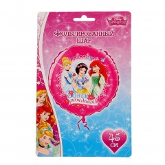 Шар фольгированный «С днем рождения! Принцессы», круг 45 см - Фото 3