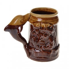 Кружка для пива «Пивная» коричневая, глазурь, 700 мл - Фото 2