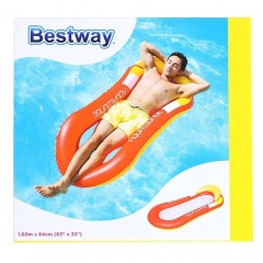 Шезлонг надувной для отдыха на воде, 160 см, цвет в ассортименте - Фото 1