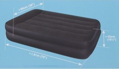 Кровать надувная с подголовником «Twin» 99х191х42 см - Фото 2