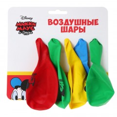 Воздушные шары «С праздником! Микки Маус» (набор 5 шт), 30 см - Фото 2
