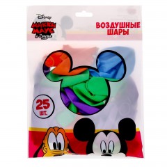 Воздушные шары «С праздником! Микки Маус» (набор 25 шт), 30 см - Фото 1