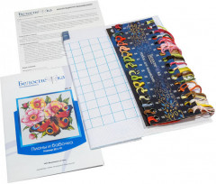 Набор для вышивания «Пионы и бабочка» - Фото 2