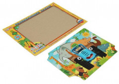 Пазлы в рамке «Синий трактор. В Африке» - Фото 1