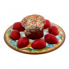 Пасхальная подставка под 8 яиц и кулич «Нарциссы» - Фото 4