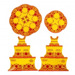 Пасхальная подставка на 12 яиц «ХВ» под хохлому - Фото 3