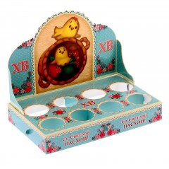 Пасхальная подставка на 8 яиц «Христос Воскресе!» печеный стиль - Фото 6