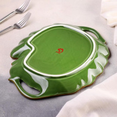 Блюдо сервировочное с ручками «Лист» - Фото 2