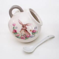 Сахарница с ложкой «Зайка» - Фото 1