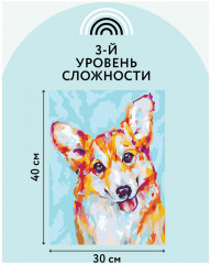 Картина по номерам «Корги» - Фото 3