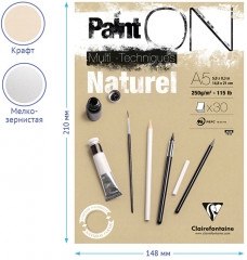 Скетчбук-альбом для смешанных техник «Naturel» - Фото 2