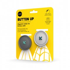 Держатели для полотенец «Button up», серые - Фото 2