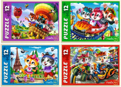 Пазл «Забавные котики» - Фото 1