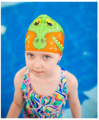 Шапочка для плавания «Крокодильчик» - Фото 2