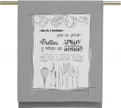 Комплект полотенец вафельных - Фото 3