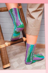 Оригинальные носочки. Новая техника. Вяжем спицами - Фото 1