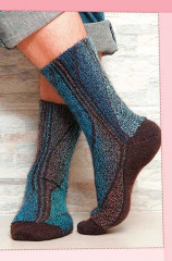 Оригинальные носочки. Новая техника. Вяжем спицами - Фото 3