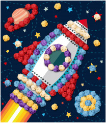 Аппликация из тишью «Ракета» - Фото 3