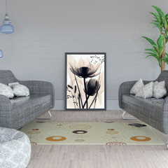 Картина по номерам «Монохромные цветы» - Фото 2