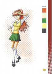 Скетчбук «Manga». Голубая с зеленым обложка - Фото 6