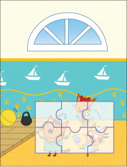 Три кота. Наклейки-пазлы. Наш день - Фото 3