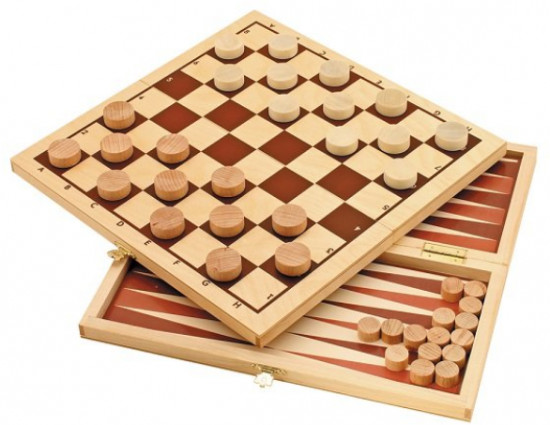Игра настольная «Шашки-нарды»