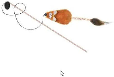 Дразнилка-мышь с меховой кисточкой «Нильс»