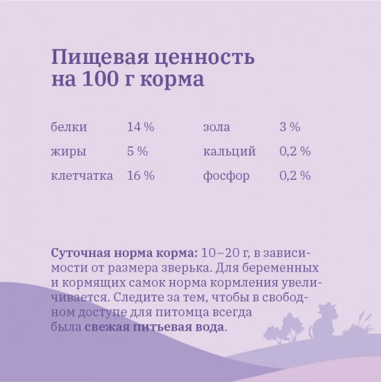 Корм для дегу