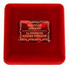 Медаль «Золотой директор» в подарочной коробке - Фото 2
