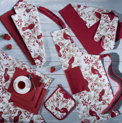 Скатерть-дорожка на стол «Свиристель» - Фото 1