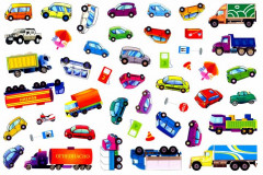 Машины, тракторы, грузовики. 250 наклеек - Фото 2