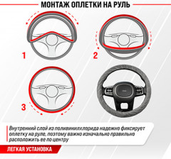 Оплетка для рулевого колеса - Фото 3